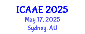 International Conference on Aerospace and Aviation Engineering (ICAAE) May 17, 2025 - Sydney, Australia
