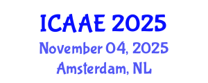 International Conference on Aerospace and Aviation Engineering (ICAAE) November 04, 2025 - Amsterdam, Netherlands