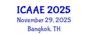 International Conference on Aerospace and Aviation Engineering (ICAAE) November 29, 2025 - Bangkok, Thailand