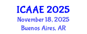 International Conference on Aerospace and Aviation Engineering (ICAAE) November 18, 2025 - Buenos Aires, Argentina