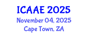 International Conference on Aerospace and Aviation Engineering (ICAAE) November 04, 2025 - Cape Town, South Africa