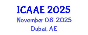 International Conference on Aerospace and Aviation Engineering (ICAAE) November 08, 2025 - Dubai, United Arab Emirates