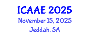 International Conference on Aerospace and Aviation Engineering (ICAAE) November 15, 2025 - Jeddah, Saudi Arabia
