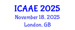 International Conference on Aerospace and Aviation Engineering (ICAAE) November 18, 2025 - London, United Kingdom