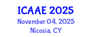 International Conference on Aerospace and Aviation Engineering (ICAAE) November 04, 2025 - Nicosia, Cyprus