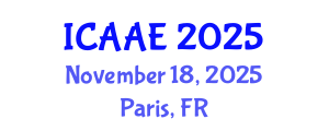 International Conference on Aerospace and Aviation Engineering (ICAAE) November 18, 2025 - Paris, France