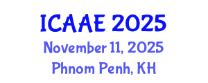 International Conference on Aerospace and Aviation Engineering (ICAAE) November 11, 2025 - Phnom Penh, Cambodia