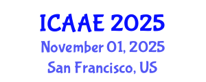 International Conference on Aerospace and Aviation Engineering (ICAAE) November 01, 2025 - San Francisco, United States