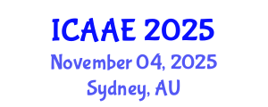International Conference on Aerospace and Aviation Engineering (ICAAE) November 04, 2025 - Sydney, Australia