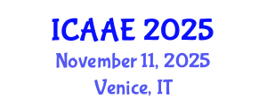 International Conference on Aerospace and Aviation Engineering (ICAAE) November 11, 2025 - Venice, Italy