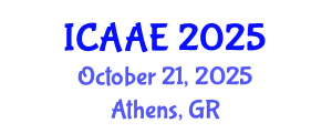 International Conference on Aerospace and Aviation Engineering (ICAAE) October 21, 2025 - Athens, Greece