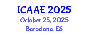 International Conference on Aerospace and Aviation Engineering (ICAAE) October 25, 2025 - Barcelona, Spain