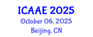 International Conference on Aerospace and Aviation Engineering (ICAAE) October 06, 2025 - Beijing, China