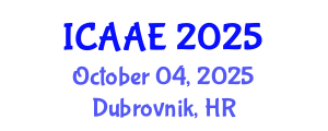International Conference on Aerospace and Aviation Engineering (ICAAE) October 04, 2025 - Dubrovnik, Croatia