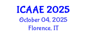 International Conference on Aerospace and Aviation Engineering (ICAAE) October 04, 2025 - Florence, Italy