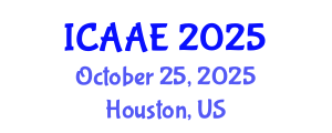 International Conference on Aerospace and Aviation Engineering (ICAAE) October 25, 2025 - Houston, United States