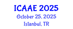 International Conference on Aerospace and Aviation Engineering (ICAAE) October 25, 2025 - Istanbul, Turkey