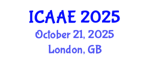 International Conference on Aerospace and Aviation Engineering (ICAAE) October 21, 2025 - London, United Kingdom