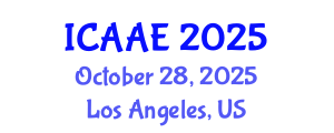 International Conference on Aerospace and Aviation Engineering (ICAAE) October 28, 2025 - Los Angeles, United States