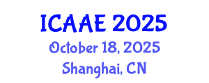 International Conference on Aerospace and Aviation Engineering (ICAAE) October 18, 2025 - Shanghai, China