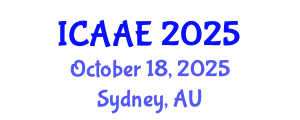 International Conference on Aerospace and Aviation Engineering (ICAAE) October 18, 2025 - Sydney, Australia