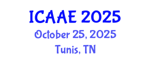 International Conference on Aerospace and Aviation Engineering (ICAAE) October 25, 2025 - Tunis, Tunisia