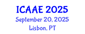 International Conference on Aerospace and Aviation Engineering (ICAAE) September 20, 2025 - Lisbon, Portugal
