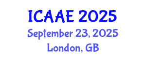 International Conference on Aerospace and Aviation Engineering (ICAAE) September 23, 2025 - London, United Kingdom