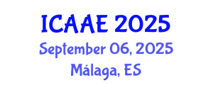 International Conference on Aerospace and Aviation Engineering (ICAAE) September 06, 2025 - Málaga, Spain