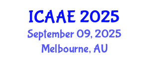 International Conference on Aerospace and Aviation Engineering (ICAAE) September 09, 2025 - Melbourne, Australia