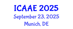 International Conference on Aerospace and Aviation Engineering (ICAAE) September 23, 2025 - Munich, Germany