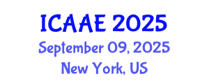 International Conference on Aerospace and Aviation Engineering (ICAAE) September 09, 2025 - New York, United States