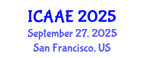 International Conference on Aerospace and Aviation Engineering (ICAAE) September 27, 2025 - San Francisco, United States