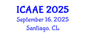 International Conference on Aerospace and Aviation Engineering (ICAAE) September 16, 2025 - Santiago, Chile