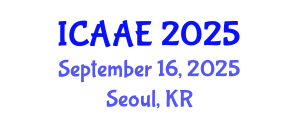 International Conference on Aerospace and Aviation Engineering (ICAAE) September 16, 2025 - Seoul, Republic of Korea