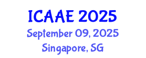 International Conference on Aerospace and Aviation Engineering (ICAAE) September 09, 2025 - Singapore, Singapore