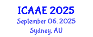 International Conference on Aerospace and Aviation Engineering (ICAAE) September 06, 2025 - Sydney, Australia