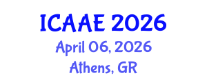 International Conference on Aerospace and Aviation Engineering (ICAAE) April 06, 2026 - Athens, Greece International Conference on Aerospace and Aviation Engineering (ICAAE) April 06, 2026 - Athens, Greece