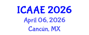 International Conference on Aerospace and Aviation Engineering (ICAAE) April 06, 2026 - Cancún, Mexico International Conference on Aerospace and Aviation Engineering (ICAAE) April 06, 2026 - Cancún, Mexico