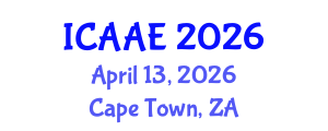 International Conference on Aerospace and Aviation Engineering (ICAAE) April 13, 2026 - Cape Town, South Africa International Conference on Aerospace and Aviation Engineering (ICAAE) April 13, 2026 - Cape Town, South Africa