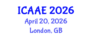 International Conference on Aerospace and Aviation Engineering (ICAAE) April 20, 2026 - London, United Kingdom International Conference on Aerospace and Aviation Engineering (ICAAE) April 20, 2026 - London, United Kingdom