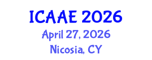International Conference on Aerospace and Aviation Engineering (ICAAE) April 27, 2026 - Nicosia, Cyprus International Conference on Aerospace and Aviation Engineering (ICAAE) April 27, 2026 - Nicosia, Cyprus