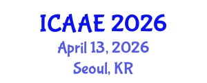 International Conference on Aerospace and Aviation Engineering (ICAAE) April 13, 2026 - Seoul, Republic of Korea International Conference on Aerospace and Aviation Engineering (ICAAE) April 13, 2026 - Seoul, Republic of Korea
