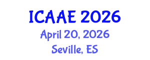 International Conference on Aerospace and Aviation Engineering (ICAAE) April 20, 2026 - Seville, Spain International Conference on Aerospace and Aviation Engineering (ICAAE) April 20, 2026 - Seville, Spain