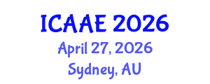 International Conference on Aerospace and Aviation Engineering (ICAAE) April 27, 2026 - Sydney, Australia International Conference on Aerospace and Aviation Engineering (ICAAE) April 27, 2026 - Sydney, Australia