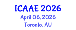 International Conference on Aerospace and Aviation Engineering (ICAAE) April 06, 2026 - Toronto, Australia International Conference on Aerospace and Aviation Engineering (ICAAE) April 06, 2026 - Toronto, Australia