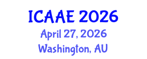 International Conference on Aerospace and Aviation Engineering (ICAAE) April 27, 2026 - Washington, Australia International Conference on Aerospace and Aviation Engineering (ICAAE) April 27, 2026 - Washington, Australia