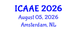 International Conference on Aerospace and Aviation Engineering (ICAAE) August 05, 2026 - Amsterdam, Netherlands International Conference on Aerospace and Aviation Engineering (ICAAE) August 05, 2026 - Amsterdam, Netherlands