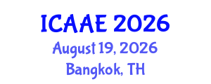 International Conference on Aerospace and Aviation Engineering (ICAAE) August 19, 2026 - Bangkok, Thailand International Conference on Aerospace and Aviation Engineering (ICAAE) August 19, 2026 - Bangkok, Thailand