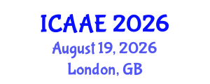 International Conference on Aerospace and Aviation Engineering (ICAAE) August 19, 2026 - London, United Kingdom International Conference on Aerospace and Aviation Engineering (ICAAE) August 19, 2026 - London, United Kingdom